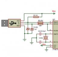 Миниатюрный USB программатор для AVR микроконтроллеров